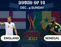 World cup round of 16 Template | PosterMyWall