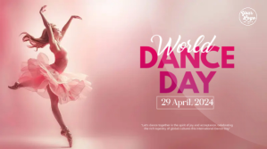 World Dance Day Landscape Banner template Voorlegging (16:9)