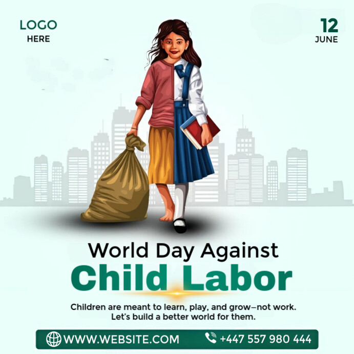 Copy of World Day Against Child Labor | PosterMyWall