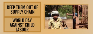 world day against child labor Facebook-coverfoto template