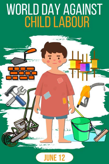 World Day Against Child Labour Template Postermywall World Day Against Child Labour Template Postermywall
