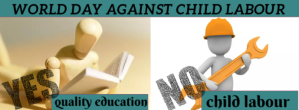 world day against child labour Foto Sampul Facebook template