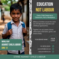 World Day Against Child Labour Instagram Post Video Template