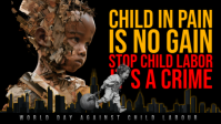 Zwart World Day Against Child Labour Facebook Cover Video Template