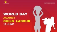 world day against child labour template Twitt Twitter Post