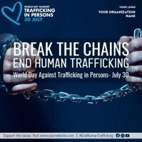 Ungu End Human Trafficking Awareness Сообщение Instagram Template