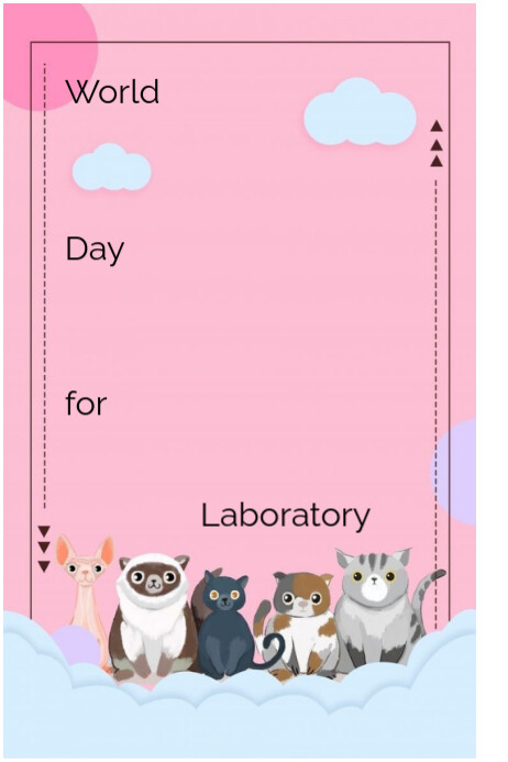 World day for laboratory Poster template