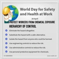 World Day for Safety and Health at Work Message Instagram template