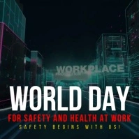 World Day for Safety and Health at Work Instagram-bericht template