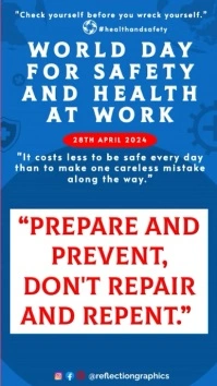 World Day for Safety and Health at Work Templ Instagram-reel template