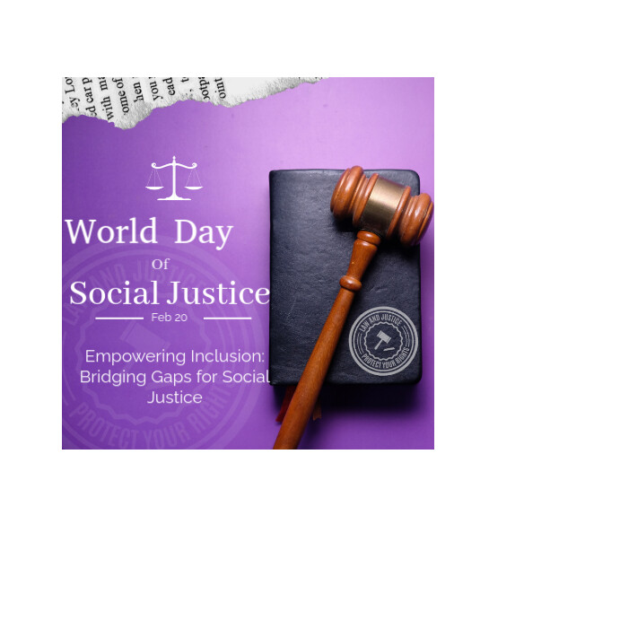 Copy of World Day for Social Justice poster | PosterMyWall