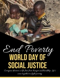 World Day of Social Justice Post Template Flyer (US Letter)