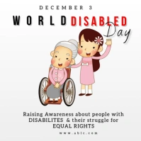 World Day of the Handicapped Instagram Post template