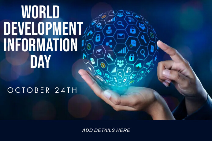 World Development Information Day Template | PosterMyWall