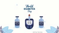 WORLD DIABETES DAY !4 NOV DIGITAL VIDEO TEMPL template
