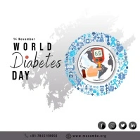 World Diabetes Day Instagram Post template