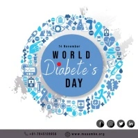 World Diabetes Day Instagram Post template