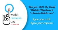 World Diabetes Day Facebook Shared Image template