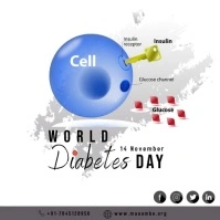 World Diabetes Day Instagram Post template