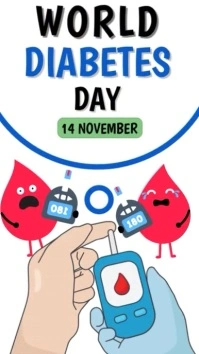 World diabetes day Indaba yaku-Instagram template