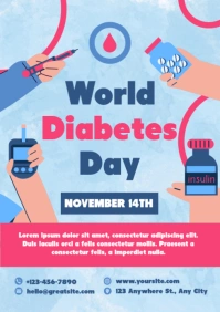 World Diabetes Day A3 template