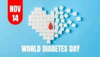 world diabetes day Blog overskrift template