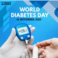 world diabetes day Instagram Post template