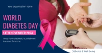world diabetes day flyer Obraz udostępniany na Facebooku template
