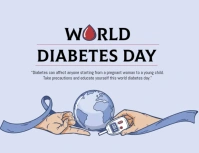 World Diabetes Day Poster Flyer (format US Letter) template