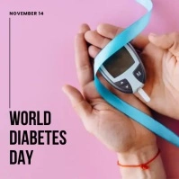 world diabetes day template Square (1:1)