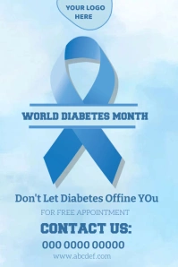 world diabetes month|diabetes awarenessposter template