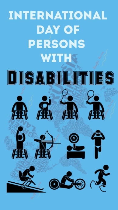 Insta Caption For Disability Rights World Disability Day Instagram Story Template | PosterMyWall
