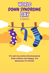 world down syndrome day poster template