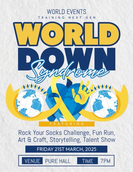World Down Syndrome Event Iflaya (Incwadi ye-US) template