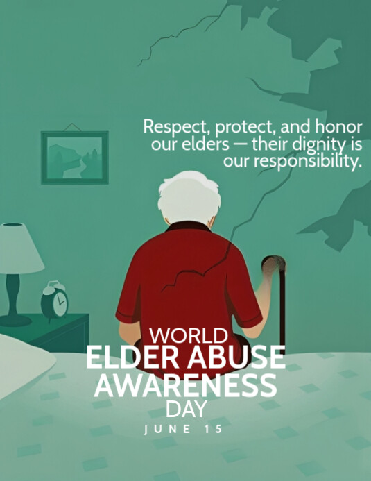 World Elder Abuse Awareness Day Template  Flyer (us Letter)