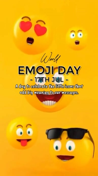 world emoji day Instagram Reel template