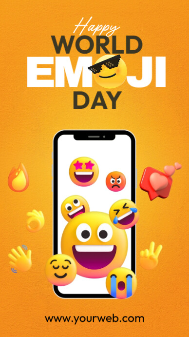 World Emoji Day Instagram-verhaal template
