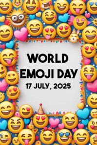 World Emoji Day Template 2025 Poster