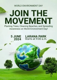 World Environment Day Ads A4 template