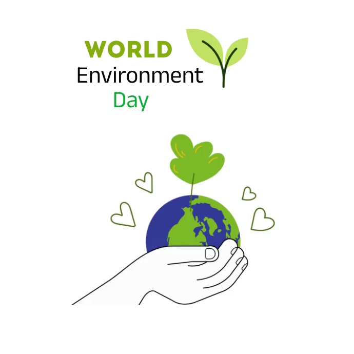 World Environment Day Animation Square (1:1) template