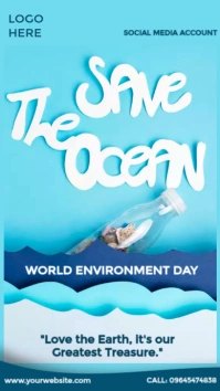 world environment day awareness Instagram Story template