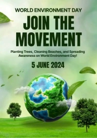World Environment Day Awareness A5 template