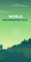 World Environment Day Banner Ads Spanduk Gulir Atas 3' × 6' template