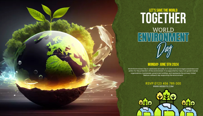 Environment Friendly Header Modèle World Environment Day Blog Header | PosterMyWall