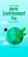 World Environment Day Celebration Roll Up Banner 3' × 6' template