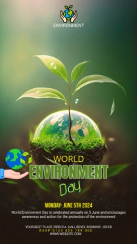 World environment day WhatsApp Status template