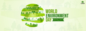 World Environment Day Fotografia de capa do Facebook template