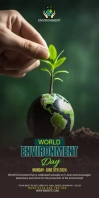 World environment day Roll Up Banner 3' × 6' template