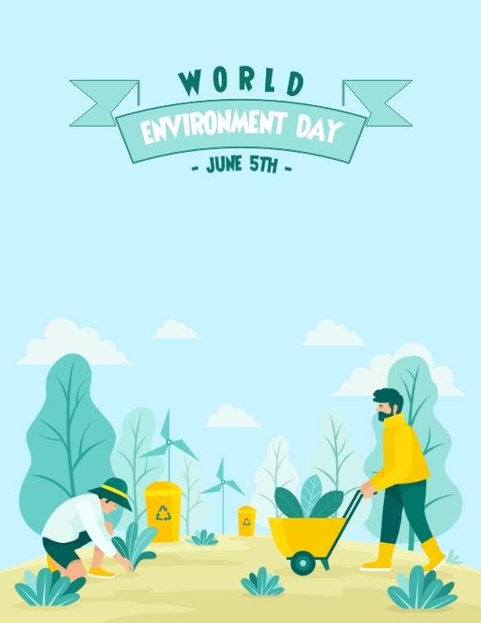 world environment day Flyer (US Letter) template