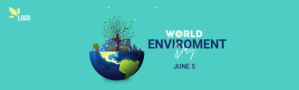 world environment day LinkedIn Background Image template